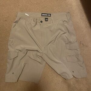 Iron Co. Khaki Cargo Shorts